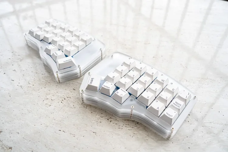 40% 2.4g wireless Mini Split Keyboard Kit if-corne Hotswap 