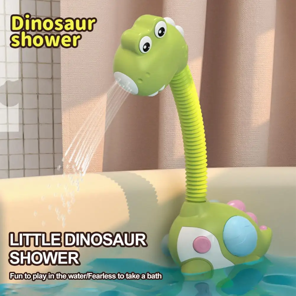 

Infant Automatic Shower Head Toy Electric Baby Bath Toy with Adjustable Shower Head Cute Dinosaur Shape Interesting for Toddlers