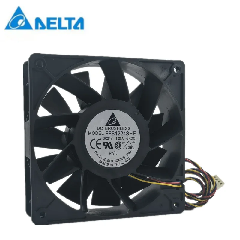 Cooling Fan PFB1224UHEC8X For Delta 12038 24V 2.40A Large Air - Foto 8