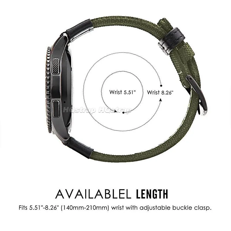 Comfortable Nylon Canvas Sport Strap with Quick Release Mechanism