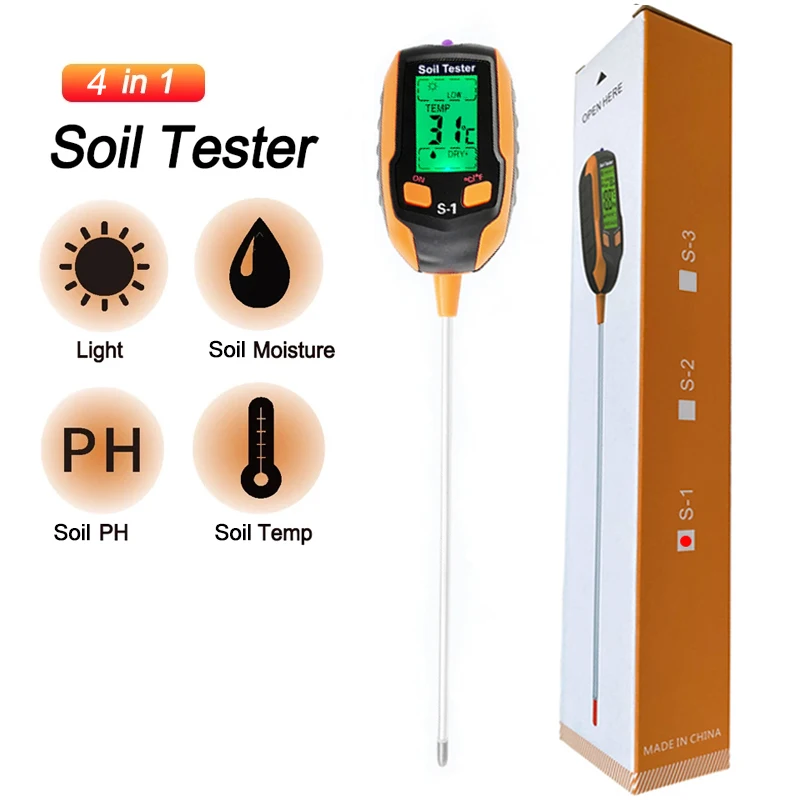 Misuratore Di Suolo 6 In 1 - PH, Umidit&agrave;, Fertilit&agrave; E Luce