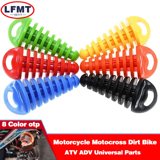 1 Pcs Motorcycle Exhaust Pipe Plug Muffler Wash Plug Pipe Protector Motocross Tailpipe Plug Move Blow-Down Silencer PVC