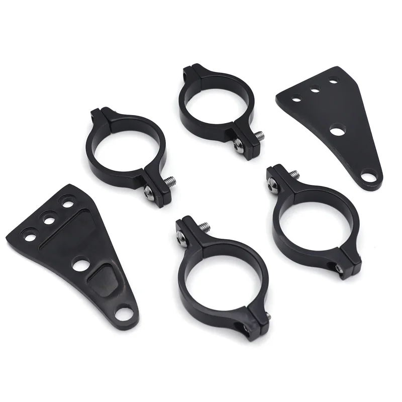 헤드라이트 브래킷 마운트 클램프 포크 튜브 라이트 홀더 41mm 오토바이 보버 카페 레이서 유니버사
