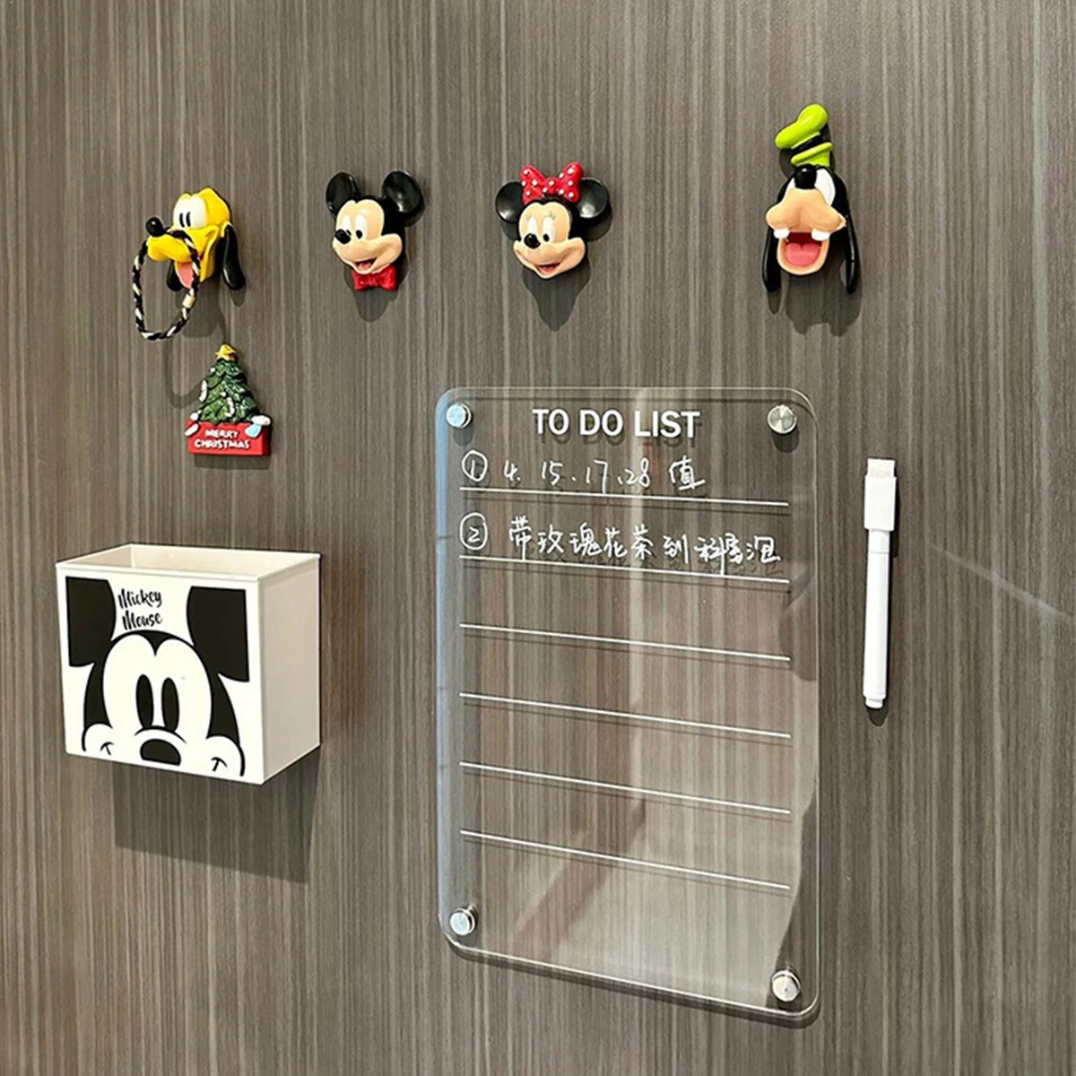 Magnetic Transparent Display Board Message Board Acrylic Weekly and Monthly Plan Reusable, Home Business Office Supplies