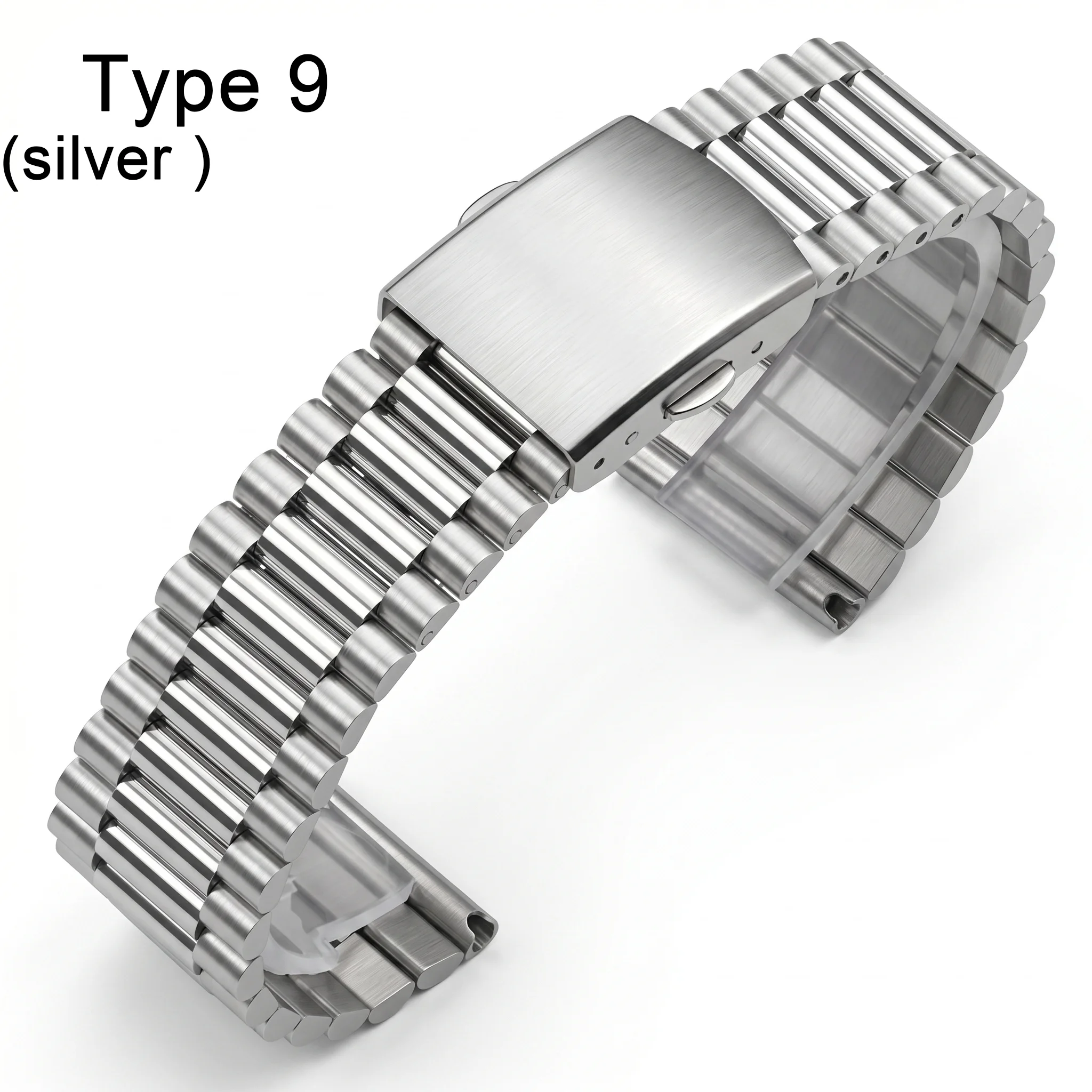 Sleek Stainless Steel Watch Band - Premium Metal Replacement Strap