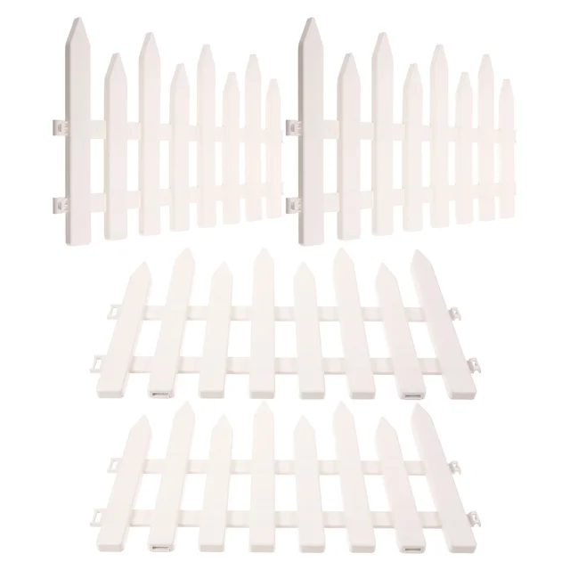 4 Pcs Kerti Kerítés Gyep Határdekoratív Piket Border Udvar Műanyag - Image 6