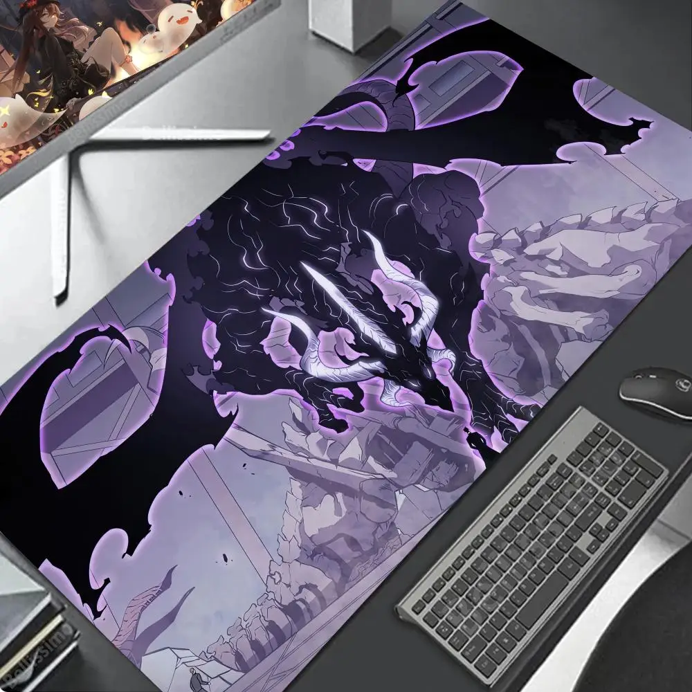 Enhanced Title: Gamer Leveling Mouse Pad - Large Rubber Desk Accessory with Kawaii Design