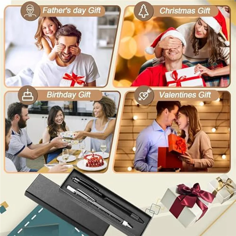 Stocking Stuffers Gifts For Men, Multitool Pen Set,Christmas Gifts For Men Who Have Everything,For Husband Boyfriend Easy To Use