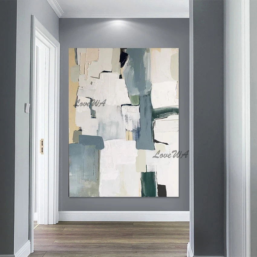 

Декоративная Настенная картина для отеля, абстрактная текстура, масляная живопись, современные настенные подвески, картина для интерьера