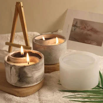 DIY Handmade Tai Chi Aromatherapy Wax Light Decoration Dropping Glue Mold Candle Holder Mould Candy Choccy Soap Candles Molds