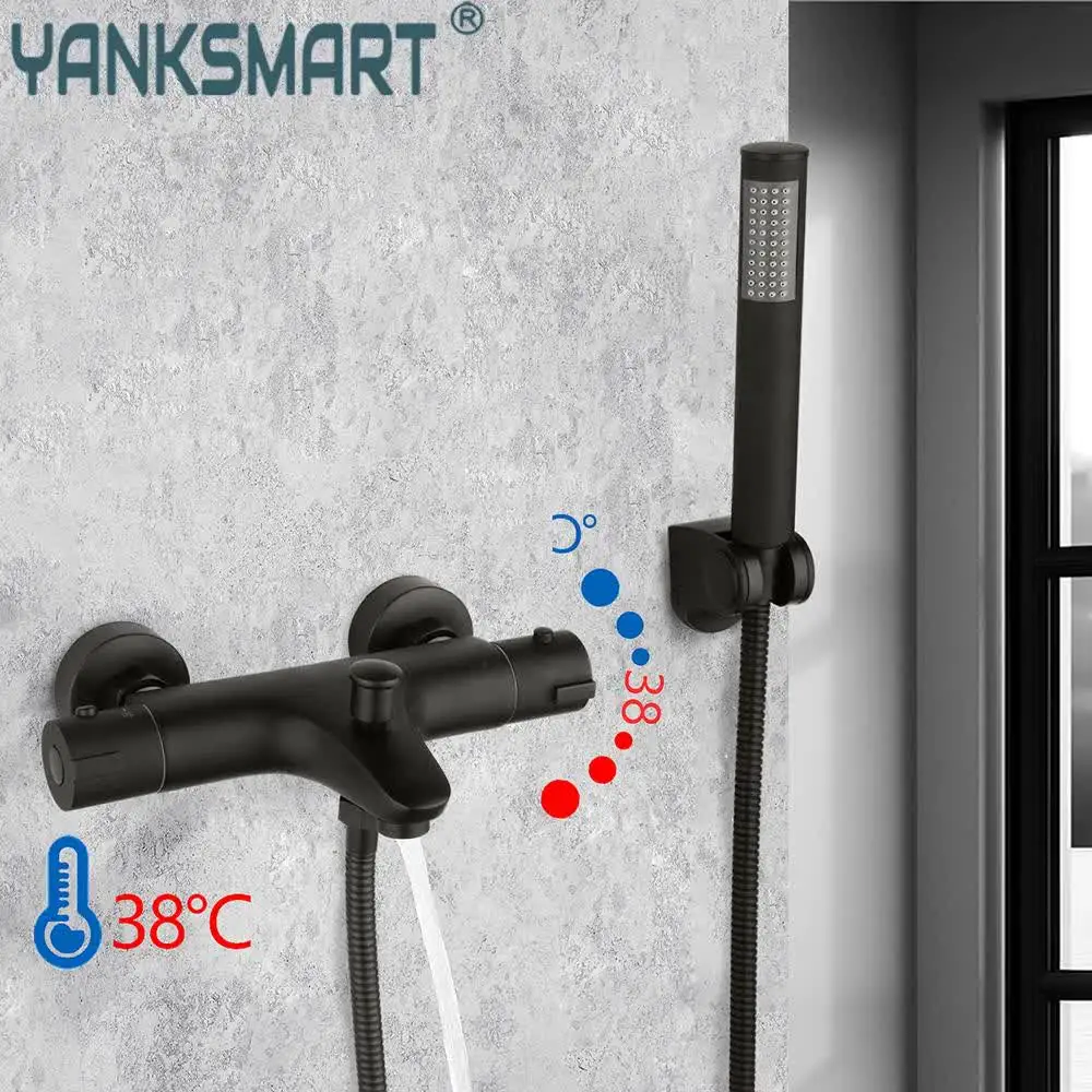 YANKSMART термостатическая насадка для душа и регулирующий клапан нижний смеситель
