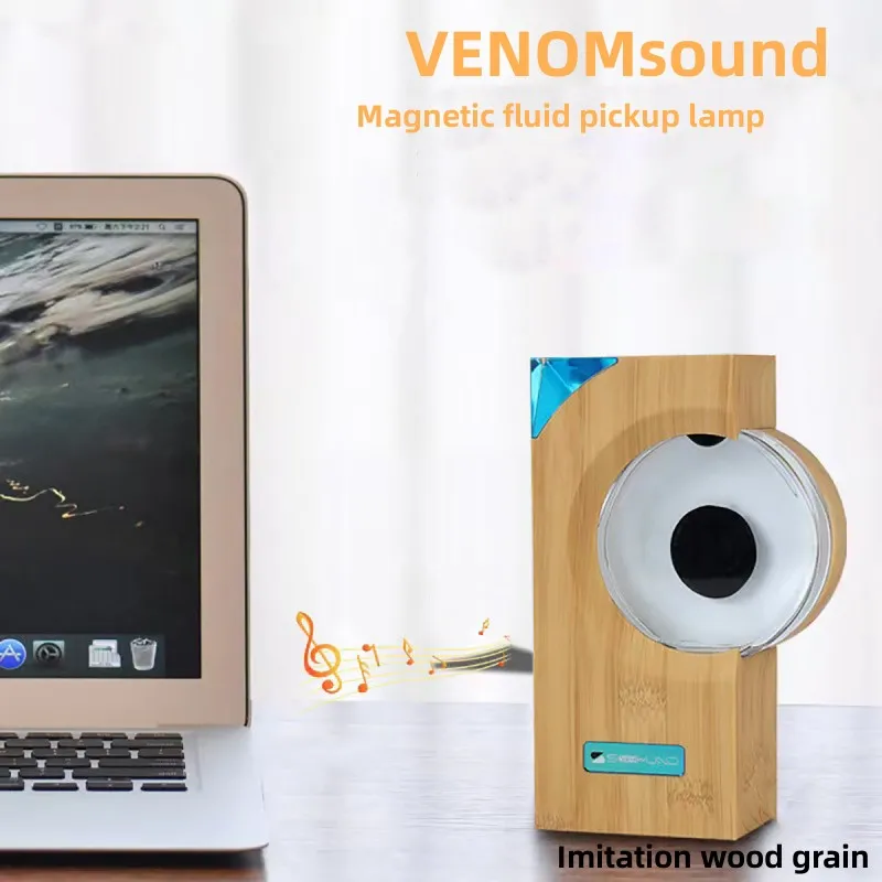 

VENOM Magnetic Liquid Pickup Lamp Wireless Music Companion Portable VENOM Music Rhythm Lamp Desktop Pressure Reducer