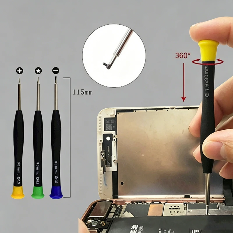 Kit di riparazione multifunzionale Set da 22/24/34/40 pezzi Cacciavite per console di gioco e telefoni cellulari utilizzato per lo smontaggio e la riparazione - immagine 5