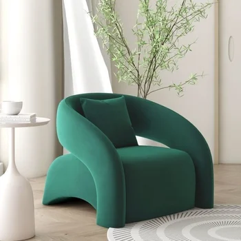 Soggiorno minimalista, persona pigra, divano singolo, sedia per il tempo libero, famoso in Internet, lusso leggero, sedia da balcone curva