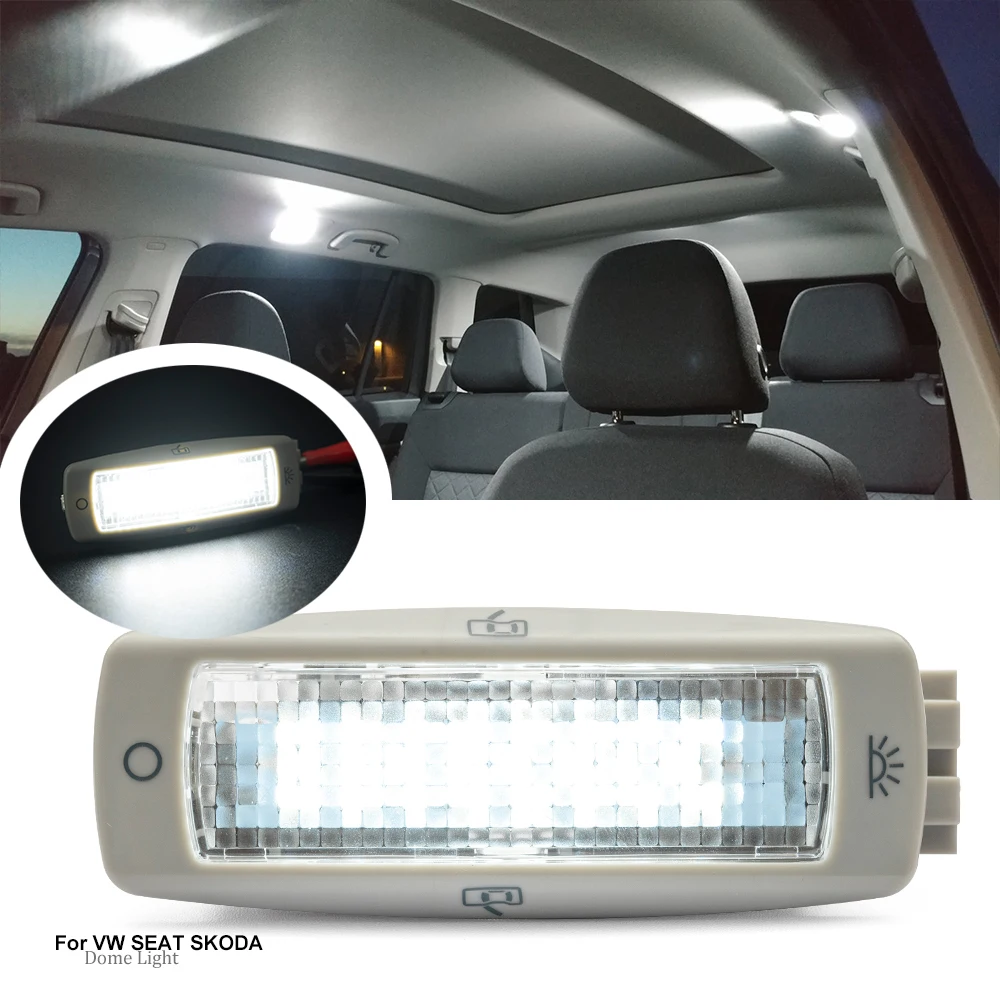 1P High Quality Rear Interior Dome Light Ceiling Reading Light For VW 