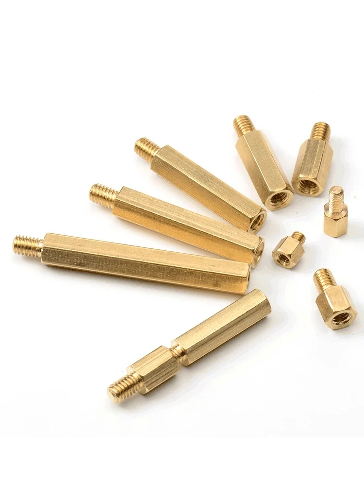 M3 Hex Brass Male Female Standoffs Board Rack Stud Hexagon Threaded Pillar PCB Column Motherboard Spacer Bolt Screws 10-100pcs