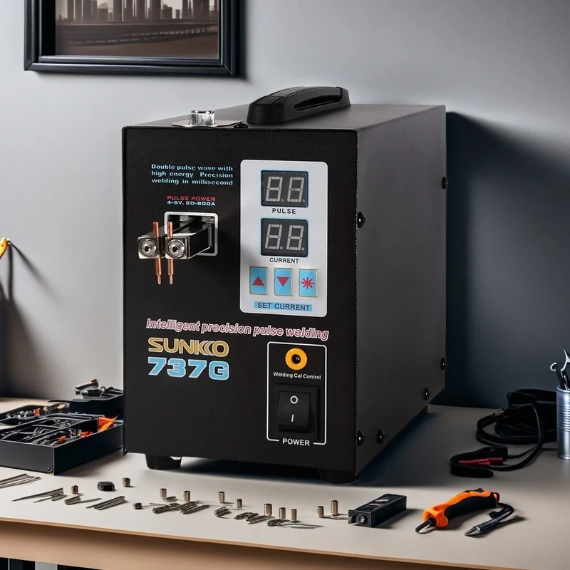SUNKKO 737G Battery Spot Welder 2.8KW High Power Automatic Spot Welding Machine For 18650 Lithium Batteries Pulse Spot Welders 3
