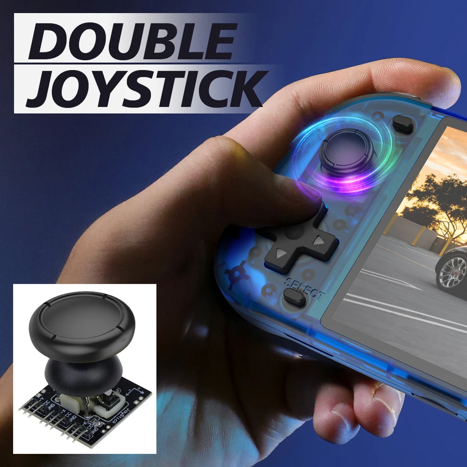 5.1 Inch R50S Retro Handheld Console 854*480 Large Screen Linux System Portable Pocket Video Game Player Boy Gifts_voghion.com