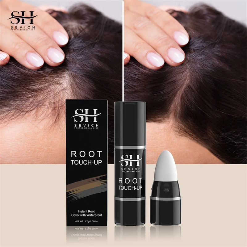 SEVICH Waterproof Hairline & Root Concealer Pen 3g Instant Grey Coverage Hair Shadow Powder Hair Shadow Trimming Root Cover Up hair coloring product