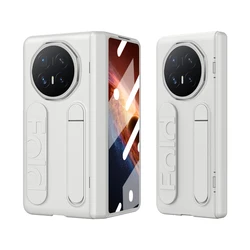Wrist Strap Design Portable Stand Phone Case with Integrated Screen Protector for Honor Magic V6 (White)