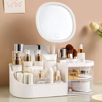 Desktop Makeup Organizer Box Cosmetic Storage Holder Lipstick Arrangement Drawer Style Skin Care Product Display Stand 1
