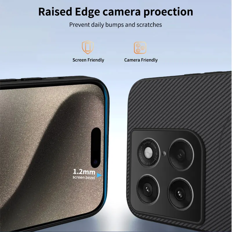 Carbon Fiber Magnetic Hard Case with Magsafe Wireless Charging Compatibility