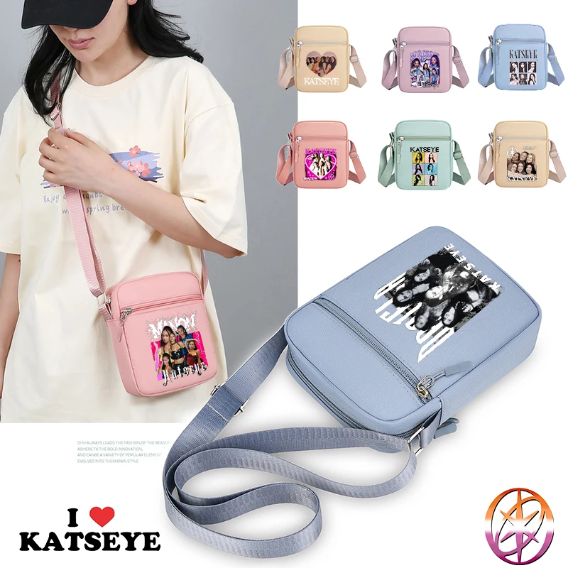 Mode K POP K-KATSEYE Mädchen Umhängetasche Große Kapazität frauen Umhängetasche Nette Tragbare Sport Taschen Handtasche Geburtstag Geschenke