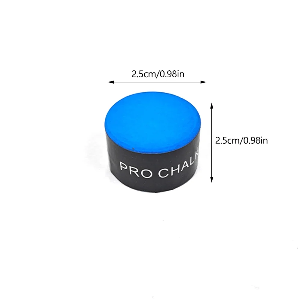 Cylinder Billiard Chalk with Transparent Storage Box Professional Snooker Chalk High Adhesion Multi Color Cue Chalk  Antiskid