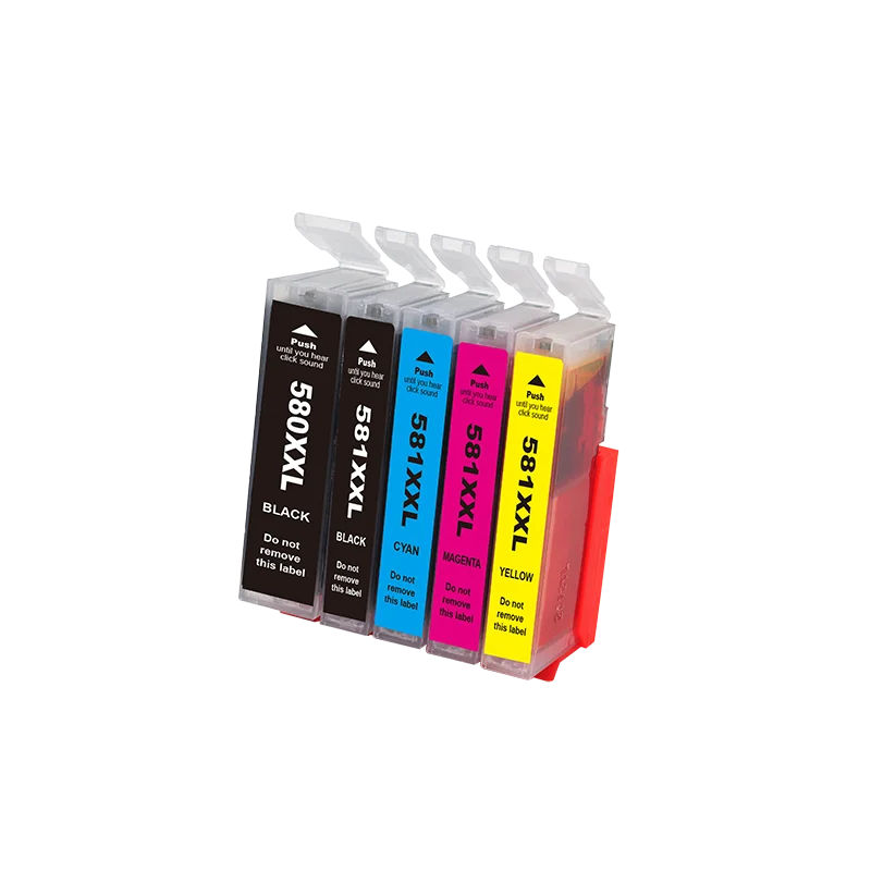 5 XXL Printer Cartridges Compatible With PGI-580 / CLI-581 For Canon Pixma TS705 TS6150 TS6250 TS6350 TR7550 TR8550 TS8150 TS8250 TS8350 TS9150 TS9550 TS611 51 TS6 5251 TS6351 TS8151 TS8152 TS8251 - View #9