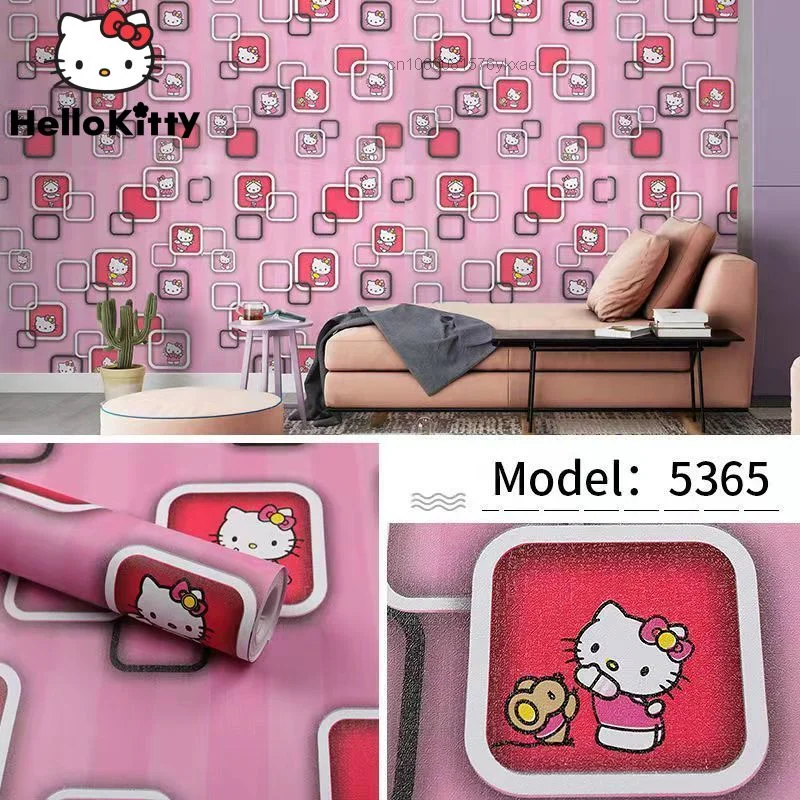 Sanrio Kawaii Hello Kitty Wall Covering Cartoon Cute Bedside Decoration  Wall Hanging Picture Ins Anime Kids Room Decoration Gift - AliExpress