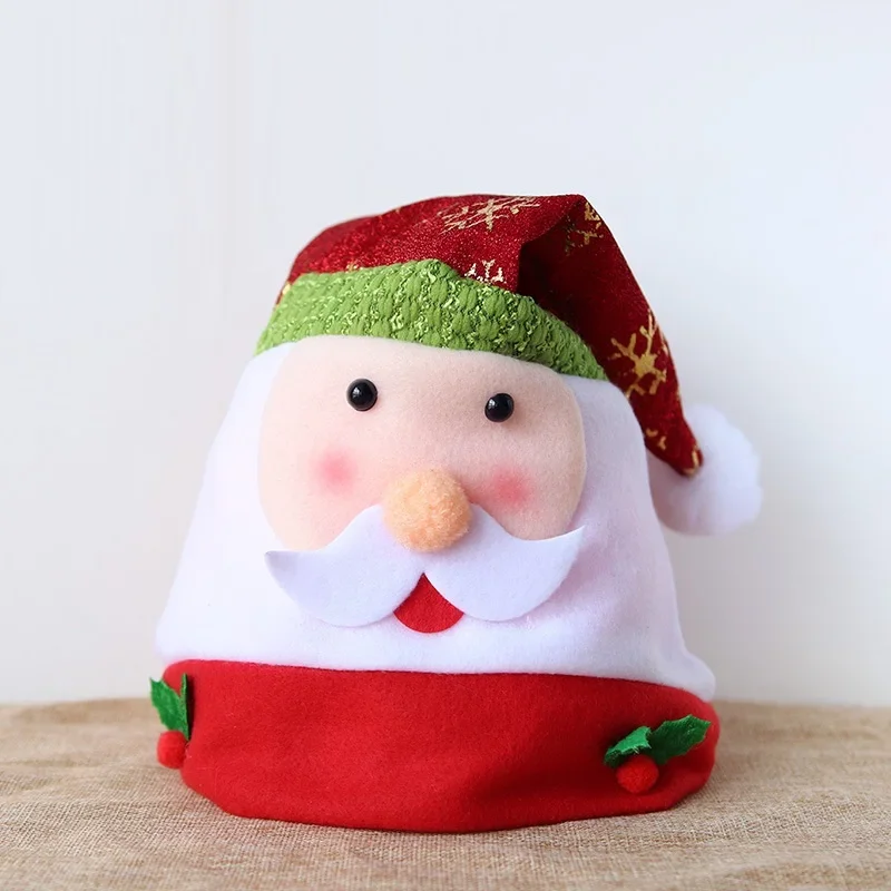 

Santa Hat Mini Hats Christmas Hat Adult and Children Cosplay Decorations Dense Velvet Long Fur Hats Christmas Supplies