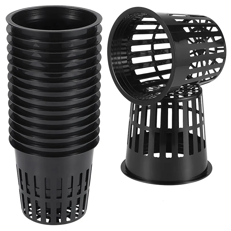 3 Inch Heavy Duty Net Pots 10/20Pcs Hydroponic Cups Garden Slotted Mesh Net Cups Plant Nursery Pots for Hydroponics Slotted hydroponic flower pot,flower pot,plant pot
