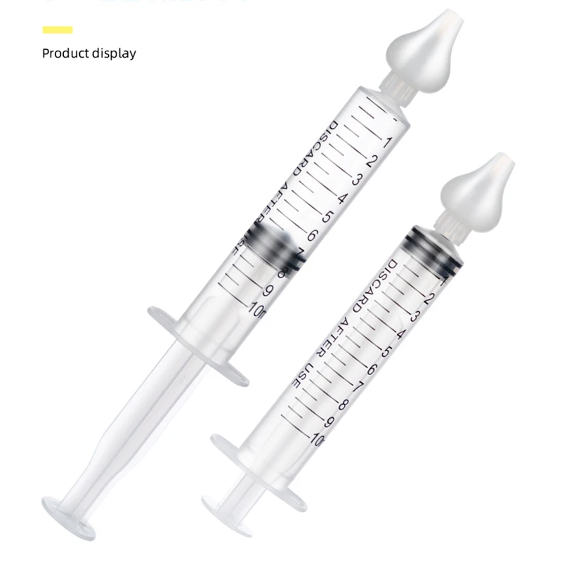 Baby Nose Cleaner 2Pcs Set Nasal Washer Needle Tube Washer 10ML Infant Nasal Aspirator Cleaner Syringe Washing Baby Care Tools