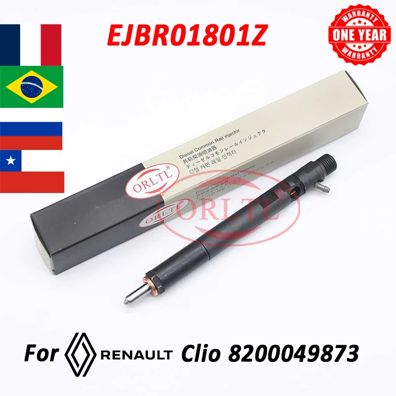 

Форсунка Форсунки ORLTL EJBR01801A для общей топливной системы EJB R01801A для Renault Clio Megane 8200365186
