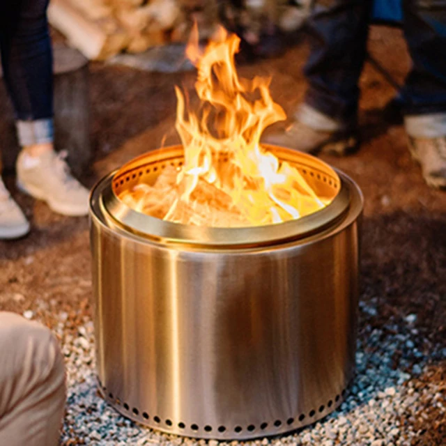 Északi Kültéri Kemping Kályhák Rozsdamentes Acél Chimeneák A Fűtő Kandallóhoz Kreatív Kör Alakú Hordozható Multifunkció U - Image 5