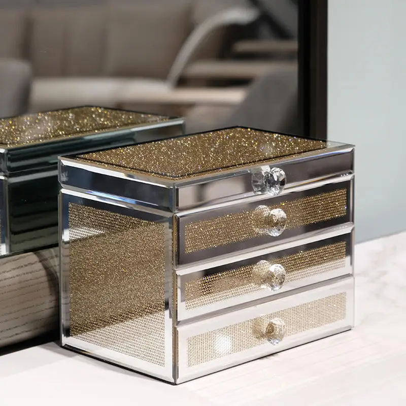 Large Glass Jewelry Box
