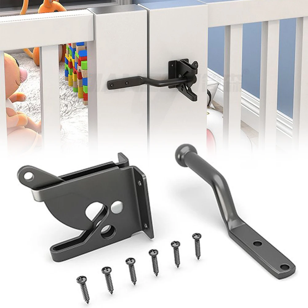 Auto Gate Latch Self Locking Gravity Latch Door Bolt Lock Hasp for Garden Metal Wooden Fence Pasture Farm door latch bolts