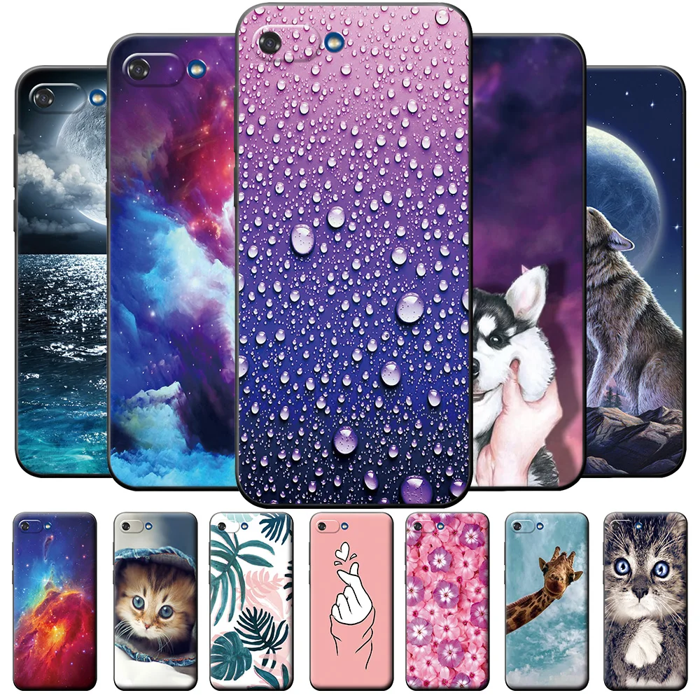 Задняя крышка для Itel A25 чехол A35 с изображением животных для Itel A 25 ItelA25, черная силиконовая Противоударная задняя крышка для телефона Itel A25, 5-дюймовый бампер