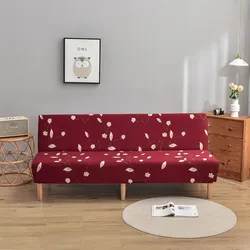 Black Geometric Print Spandex Stretch Sofa Bed Slipcover - L (190-210cm) (Color 27)