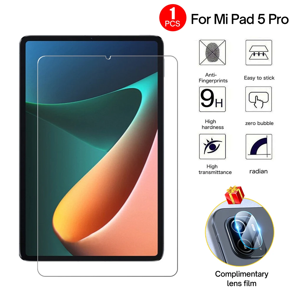 9H Tempered Glass Screen Protector For Xiaomi Mi Pad 5 Glass Protector Mi Pad 5 Pro Film Bubble Free Protective Film tablet cover Tablet Accessories