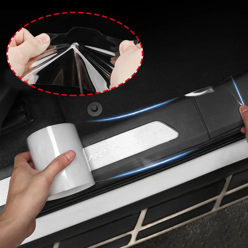 Transparent Car Door Protector 3/5/10M Stickers Anti Scratch Nano Tape Auto Sill Anti-Scratch Glossy Clear Paint Protection Film car door protector