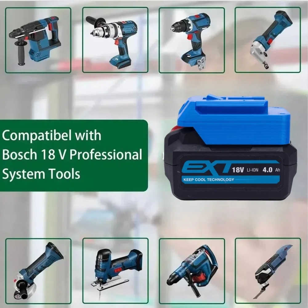For ERbauer 18V Li-ion Battery TO Bosch 18V Professional System