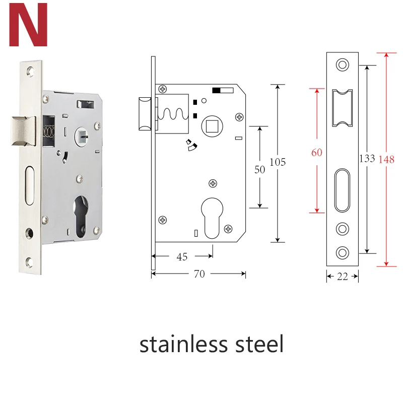 Porta De Madeira Handle Lock Acessórios Anti-colisão