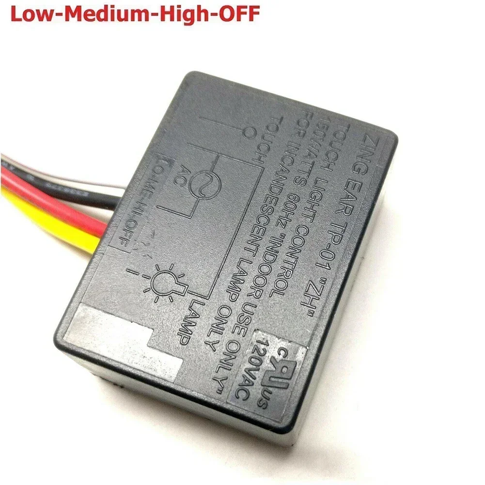 Zing Ear Module Sensor 3 Way Touch Lamp Circuit Connection TP-01 ZH 120 Volt-60 Hz Dimmer Switch