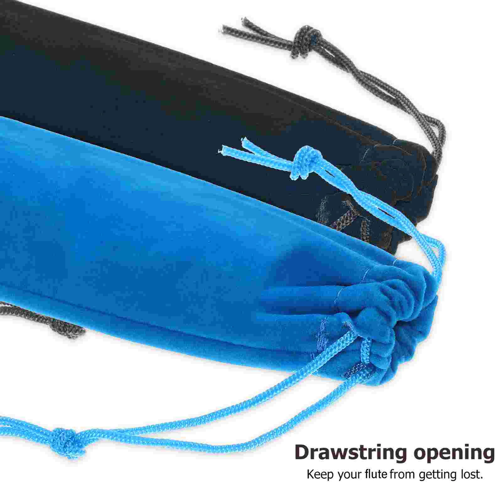 10 Pcs Clarinet Storage Bag Jewelry Packaging Bags Flute Case Pouch Rabbit Soprano Recorder Carry
