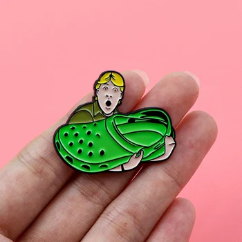 Funny Boy Enamel Brooch Pin 2