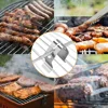 3pcs Stainless Steel Grill Clip Meat Thermometer Probe Clip Holder Ambient Temperature Readings BBQ Oven Grill Clip 3
