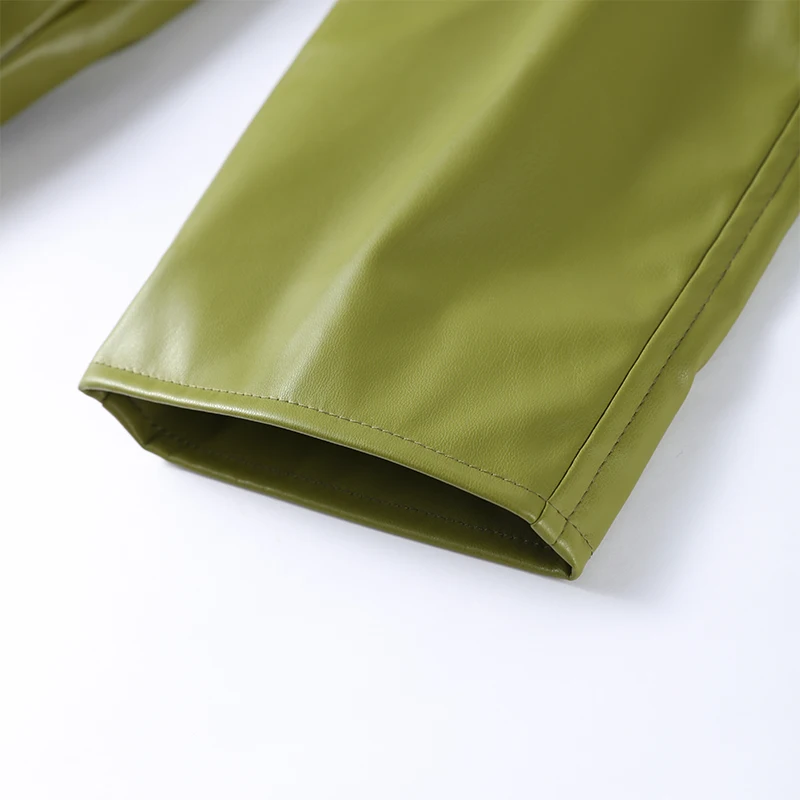 Street Zipper Leather Jackets Skirts Sets Women Loose Stand Collar Full Sleeve Coat Straight Skirt 2025 Autumn Winter Lady Suit S6bf085ef13ae46ed8d2ceb546d6782bf0