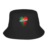 Chapeau Bob d'été avec drapeau du Portugal pour hommes et femmes, casquette de pêcheur, chapeau de pêcheur pour l'extérieur 1
