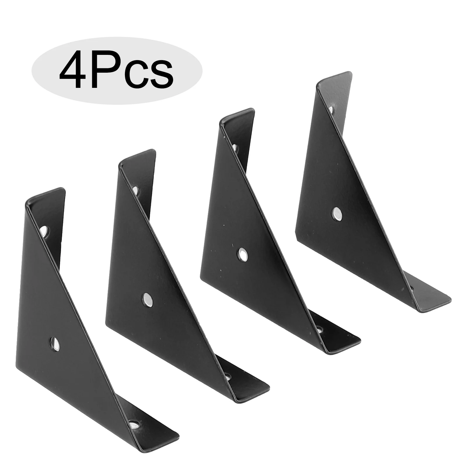 Description Picture 6 of item4PCS Heavy Iron Angle Corner Brackets Protector Right Angle Corner Stand  Furniture Hardware  For Holding Mounting Fixing